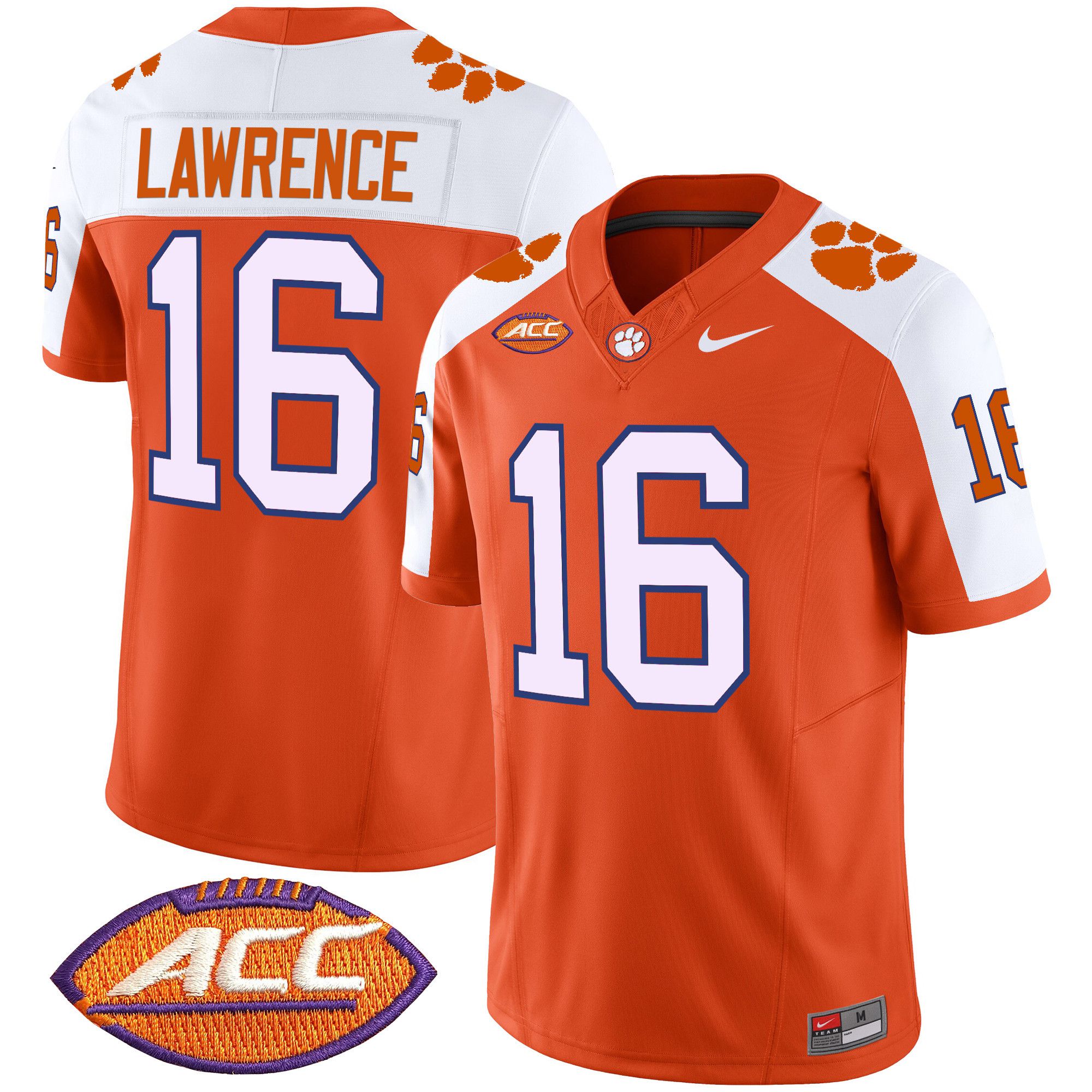 Men Clemson Tigers #16 Lawrence Orange 2024 Nike Vapor Limited NCAA Jersey->indianapolis colts->NFL Jersey